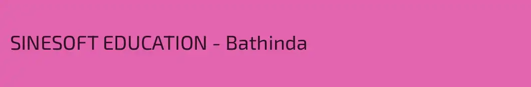 SINESOFT EDUCATION - Bathinda